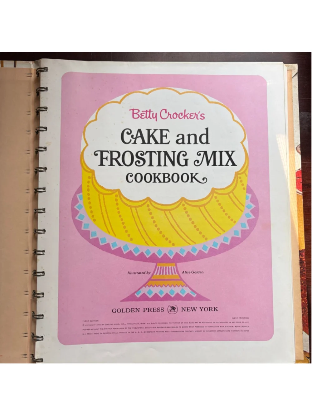 Vintage 1966 Betty Crocker Cake and Frosting Mix Cookbook